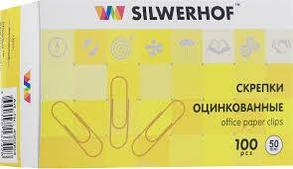 Скрепки 33мм Silwerhof круглые