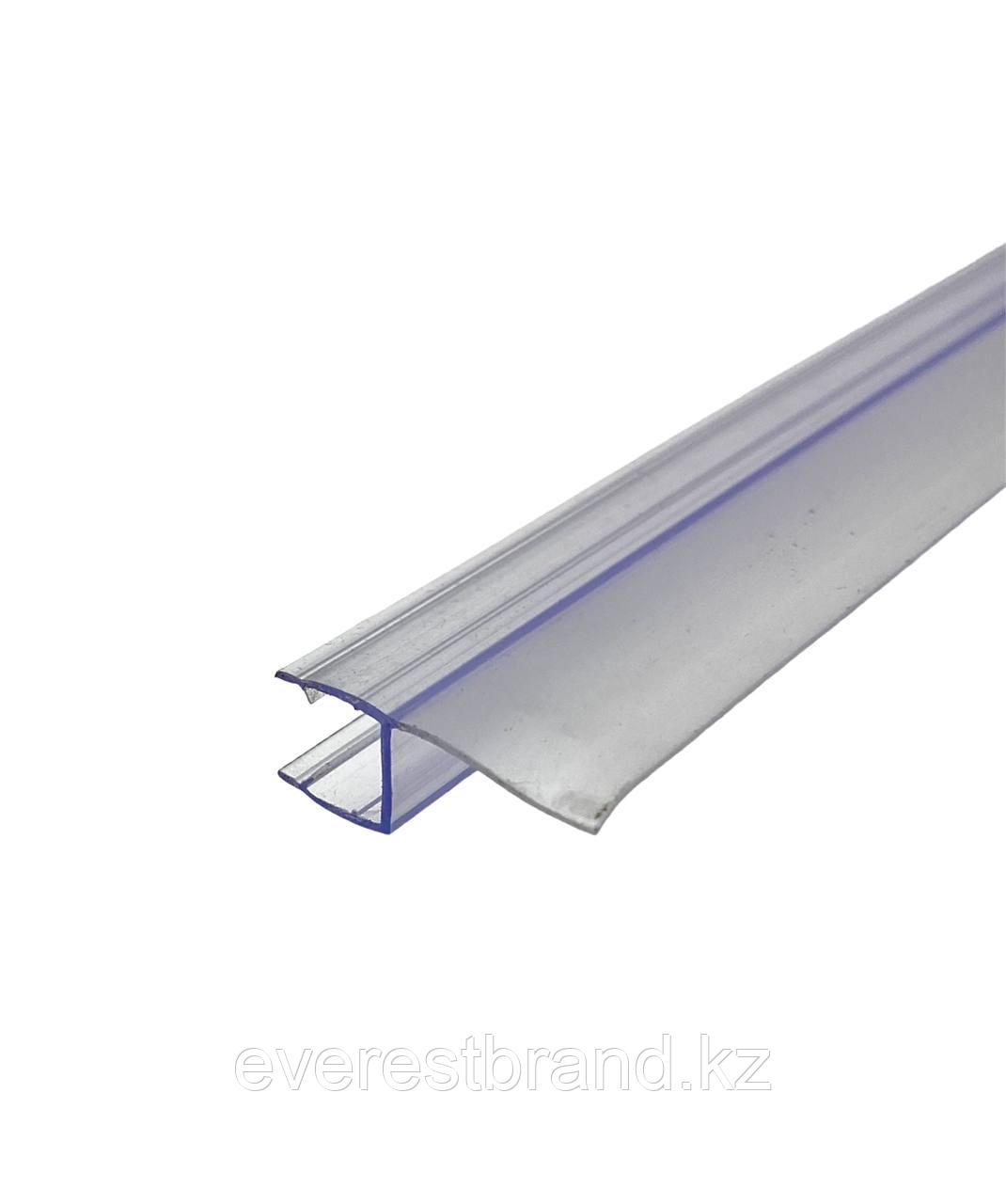 Уплотнитель стекло-стекло 180° прозрачный (8мм) L- 2200мм