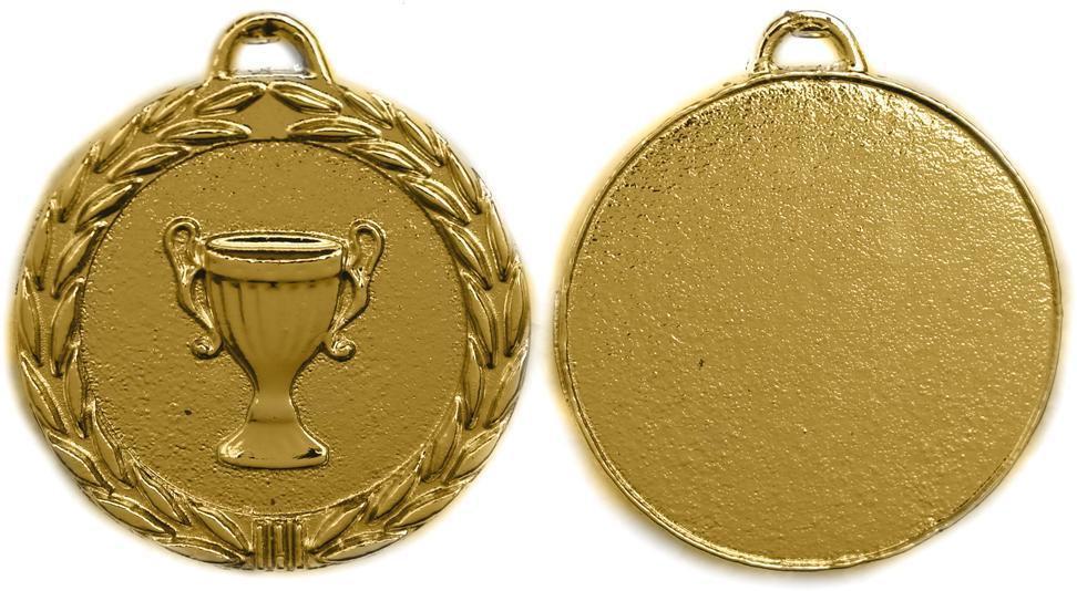 Медаль наградная  металлическая  1, 2 , 3 место , диаметр 3,5 см