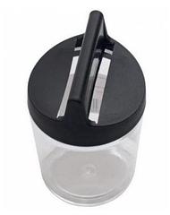 Подставка пластиковая для скрепок "Стамм" с магнитной чёрной крышкой