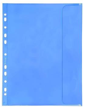 Папка вкладыш Berlingo с перфорацией премиум А4 150 мкм с клапаном синий цвет горизонтальная. - фото 1 - id-p108000842