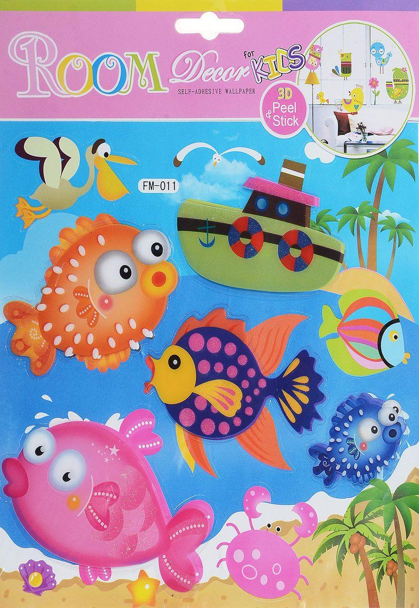 Наклейка 3D Для малышей Рыбки - фото 1 - id-p108000865