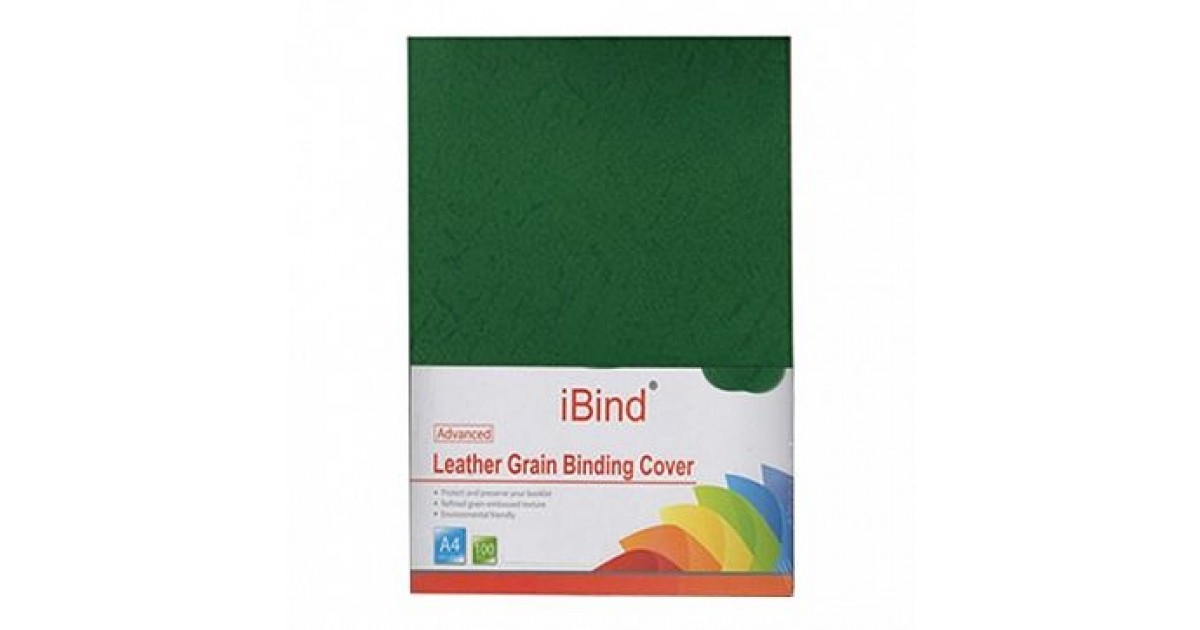 Обложки картон глянец iBind А4/100/250г зеленые - фото 1 - id-p108000970