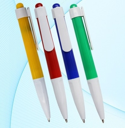 Ручка автоматическая Basir цветной корпус синяя. ассорти - фото 1 - id-p108001359