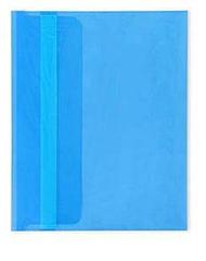 Папка-конверт А5 синяя 180мкм 220х170мм