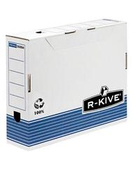 Переносной короб с крышкой R-Kive Prima 100mm A4 синий FastFold™. 100x315x260 мм, картон