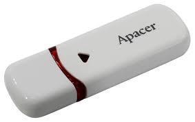 Флешка USB Apacer AH333, 64GB, Белый flash AP64GAH333W-1, USB 2.0, white