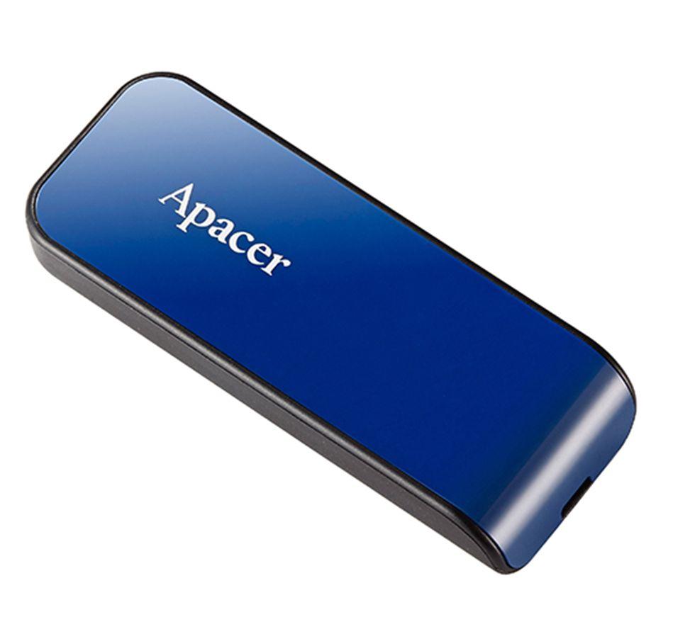 Флешка USB Apacer AH334, 64GB, Синий flash AP64GAH334U-1, USB 2.0, blue - фото 1 - id-p108002891