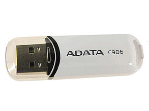 Флешка USB Adata, C906, 16GB, Белая flash AC906-16G-RWH USB 2.0, white