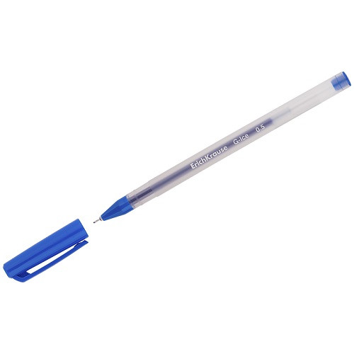 Ручка гелевая Erich Krause "G-Ice" синяя, 0,5мм, игольчатый стержень - фото 1 - id-p108003981