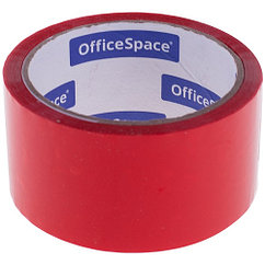 Клейкая лента упаковочная OfficeSpace, 48 мм. х 40 метров, 45 мкм, красная, ШК