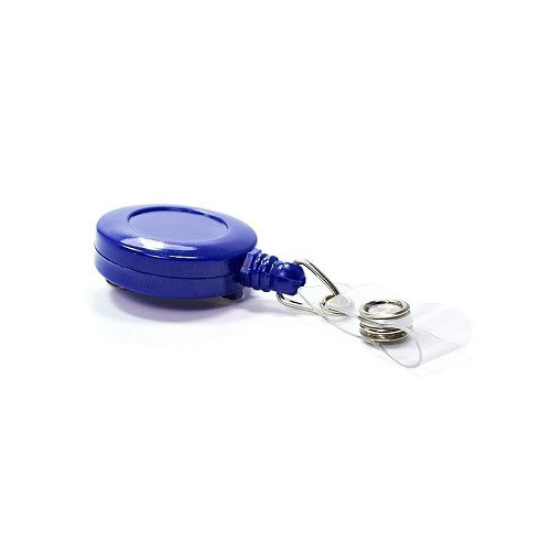 Держателей-рулетка для бейджей с клипом цвет синий - фото 1 - id-p108005662