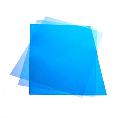 Обложка  ПВХ прозрачная глянец iBind А4/100/150mk синяя