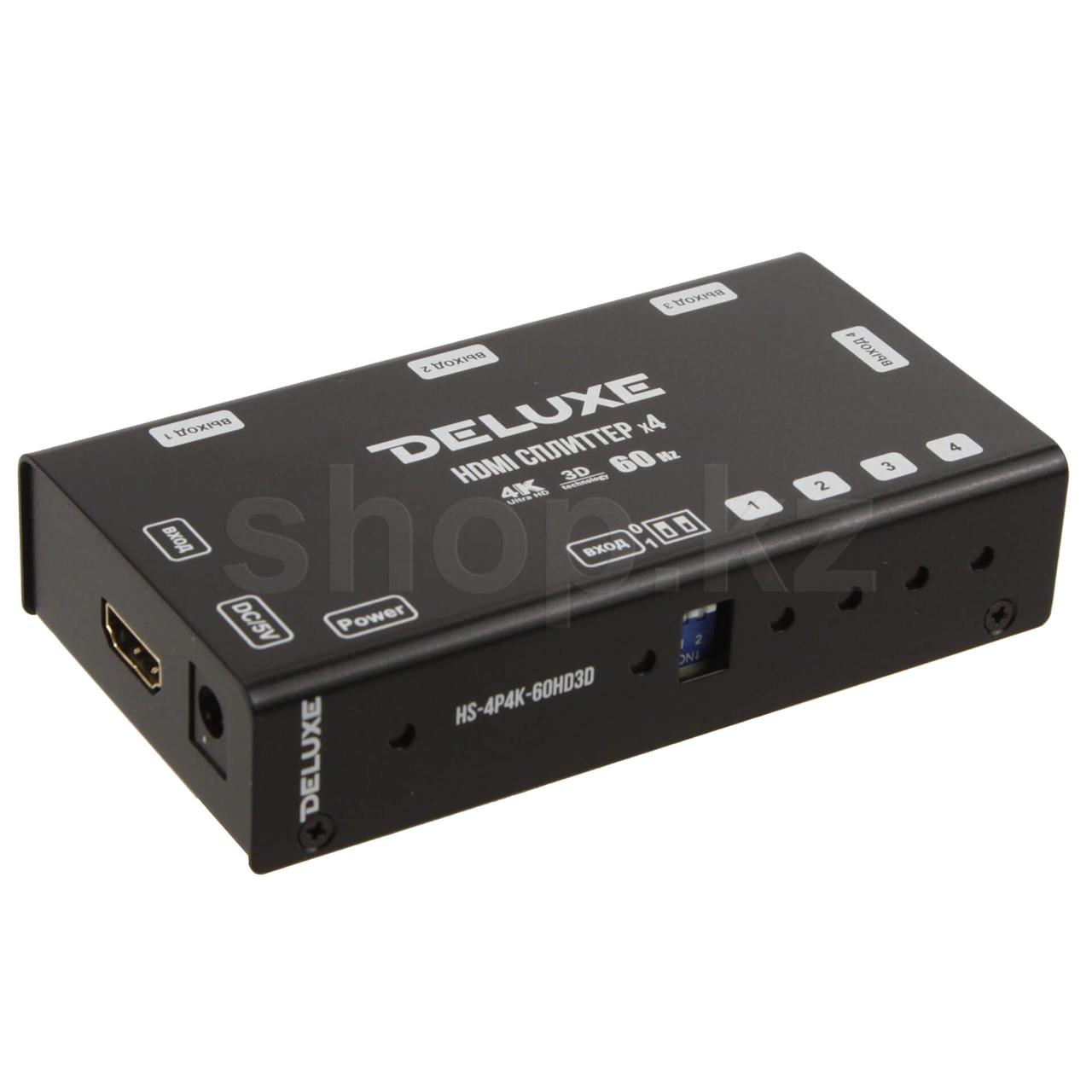 Разветвитель HDMI Deluxe Splitter 1x4, 4K 3D, HS-4P4K-60HD3D - фото 1 - id-p108006938