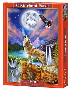 Пазл: Волчья ночь (1500 эл.) | Castorland Puzzle