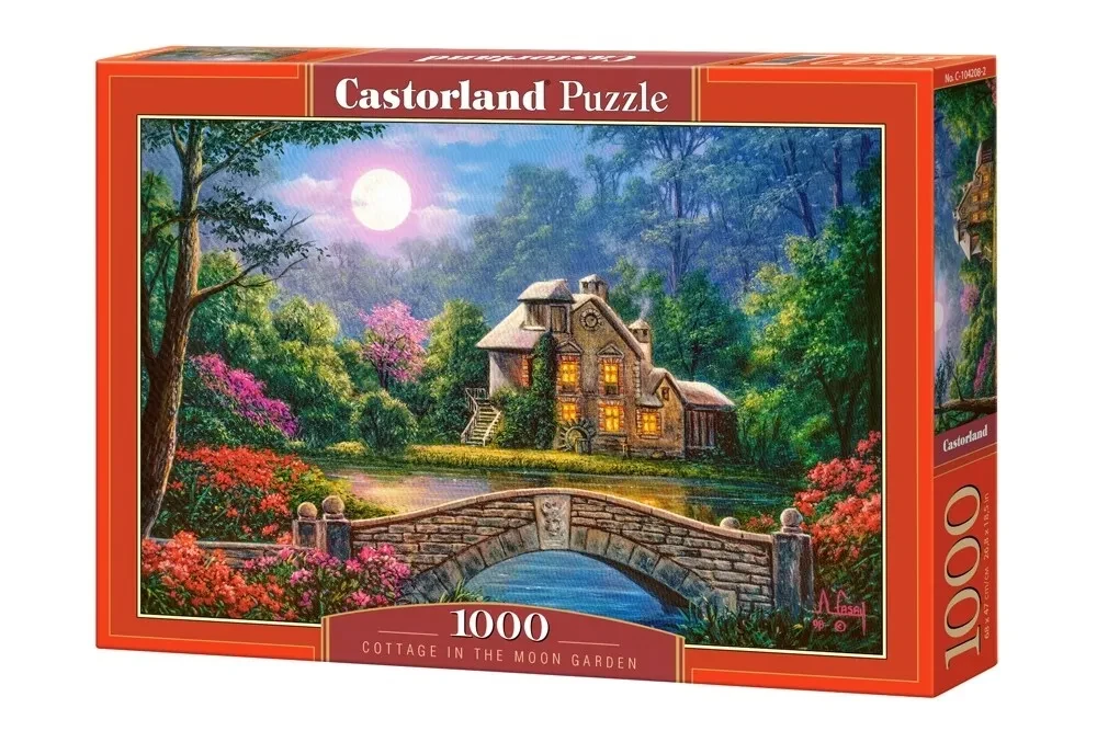 Пазл: Коттедж в лунном саду (1000 эл.) | Castorland Puzzle