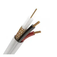 Кабель для видеонаблюдения KBK-B-1,5 + 2x0,75мм?, 200м., белый (01-4014) REXANT