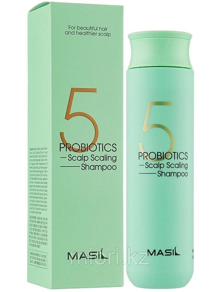 Глубокоочищающий шампунь с пробиотиками Masil 5 Probiotics Scalp Scaling Shampoo - фото 2 - id-p108011916