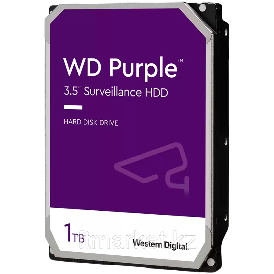 HDD AV WD Purple (3.5'', 1TB, 64MB, 5400 RPM, SATA 6 Gb/s), фото 1