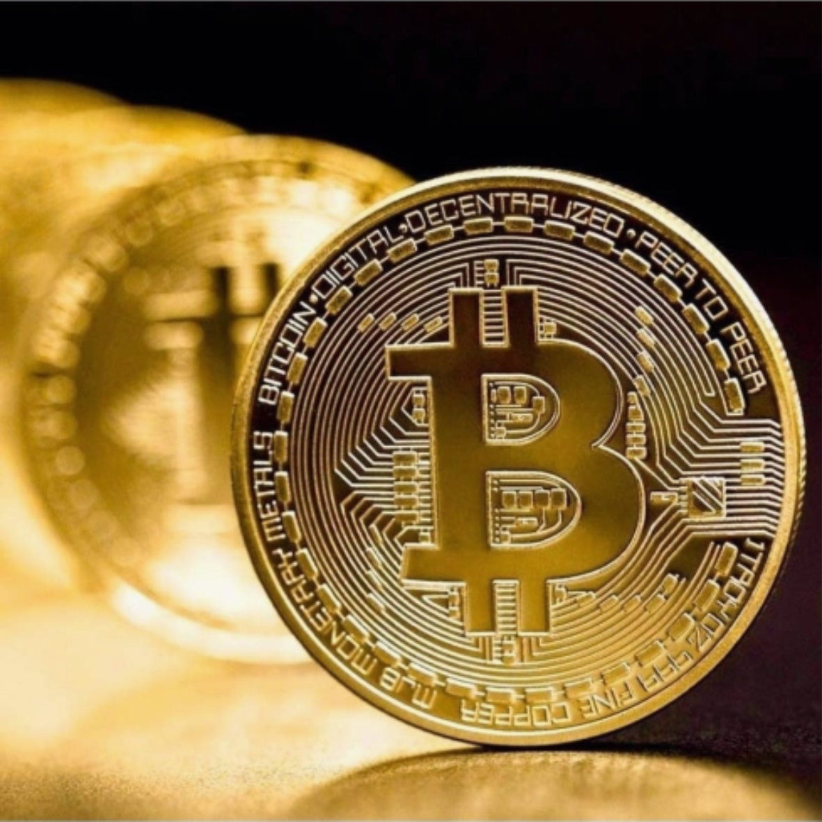 Сувенирная монета "Bitcoin" (Биткойн)