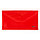 Папка конверт пластиковая на кнопке Hatber С6 224*119мм 180мкм - Красная, фото 2