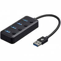 2E USB-A - 4хUSB 3.0 Hub with switch (2E-W1405)