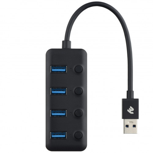 2E USB-A - 4хUSB 3.0 Hub with switch (2E-W1405) - фото 2 - id-p108023142