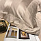 Комплект постельного белья однотонный из египетского хлопка с широкими сатиновыми полосами, фото 5