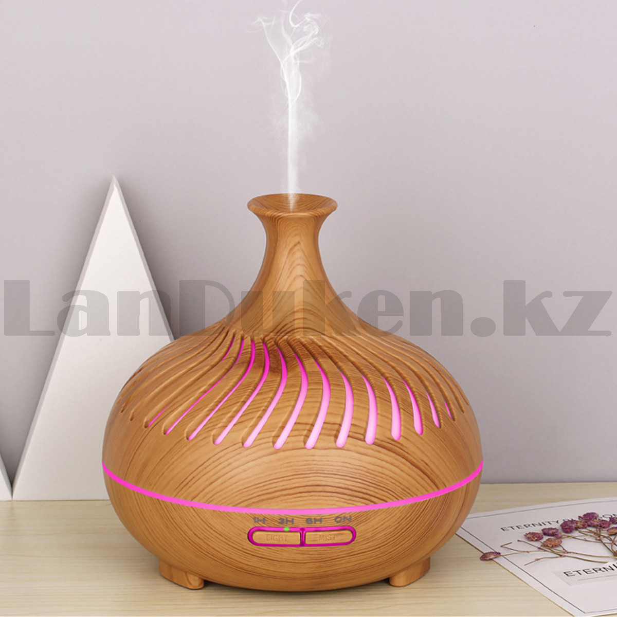 Увлажнитель воздуха арома-лампа Aroma Diffuser 096 500 мл светлое дерево - фото 6 - id-p108009418