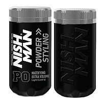 Пудра для укладки волос "NISHMAN Powder Hair Styling Wax Full Matte Look Light Control"