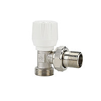 Радиаторный клапан (вентиль) ручной регулировки Varmega VM10002, 1/2" x 3/4"EK НР, угловой