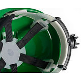 Каска защитная ЕВРОПА храповик (зеленая), фото 3