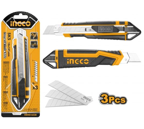 Канцелярский нож INGCO 169х100х18 мм. HKNS16538