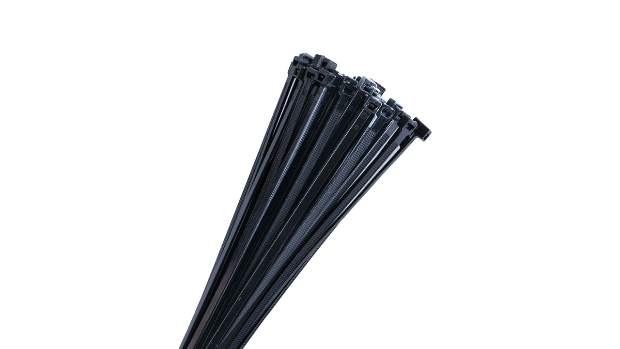 PCT 300 x 4.8 Black / Пластиковые кабельные стяжки 300х4,8мм (черный)