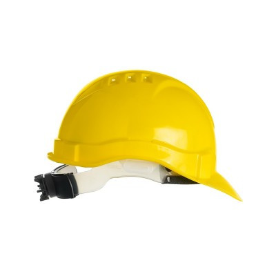 Каска защитная ЕВРОПА храповик (желтая) - фото 1 - id-p108026325
