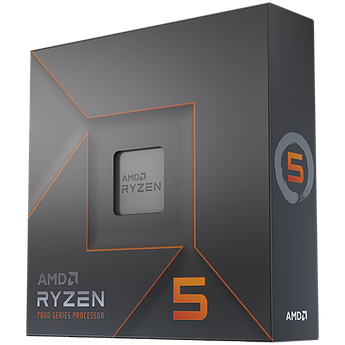 AMD CPU Desktop Ryzen 5 6C/12T 7600X (4.7/5.0GHz Boost,38MB,105W,AM5) box, with Radeon Graphics