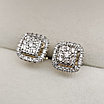 Золотые серьги с бриллиантами  0.47 Ct  VS1/H, VG-Cut, фото 9