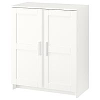 БРИМНЭС Шкаф с дверями, белый, 78x95 см