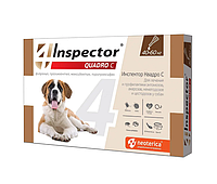 INSPECTOR QUADRO для собак 40-60кг капли от паразитов, 1 пипетка