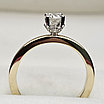 Золотое кольцо 16.5 р с бриллиантами  0.39 ct SI1-VS1/H  VG Cut, фото 4