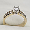 Золотое кольцо IGI 16,5 р с бриллиантами 0,66 ct VVS2-VS2/G EX, VG-Cut, фото 9