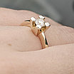 Золотое кольцо 18 р с бриллиантами 0.32 ct VS2/J VG Cut, фото 2