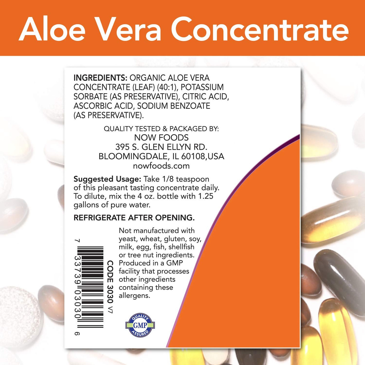 БАД Aloe Vera Concentrate, 118 ml, NOW - фото 2 - id-p107964742