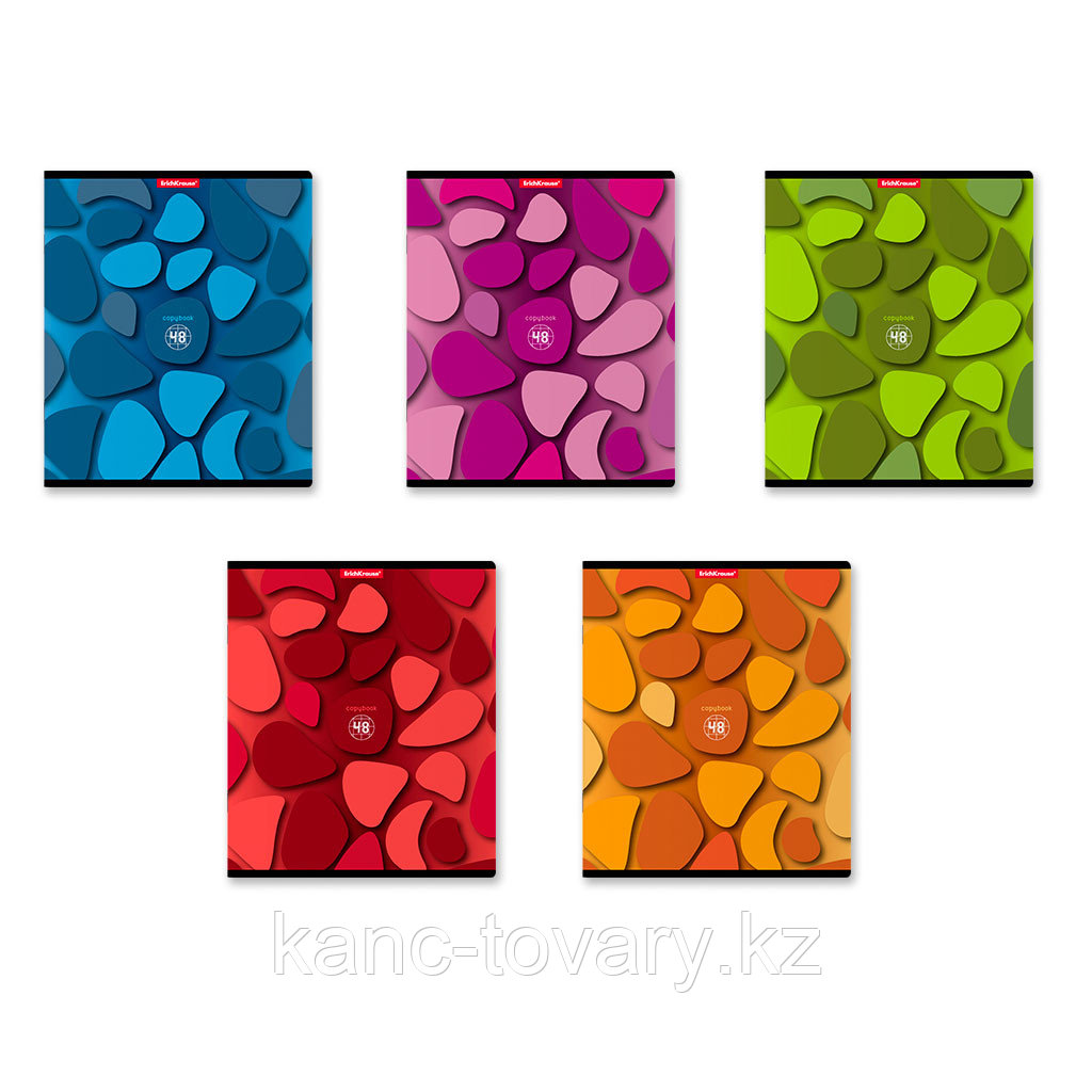 Тетрадь общая в клетку Color Stones 48 листов ErichKrause цветная (47520) - фото 1 - id-p108037281
