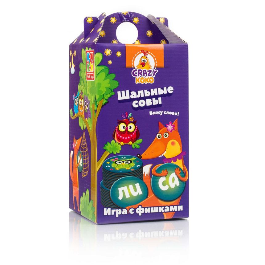 Игра с фишками: Шальные совы Вижу слово | Vladi Toys, фото 1