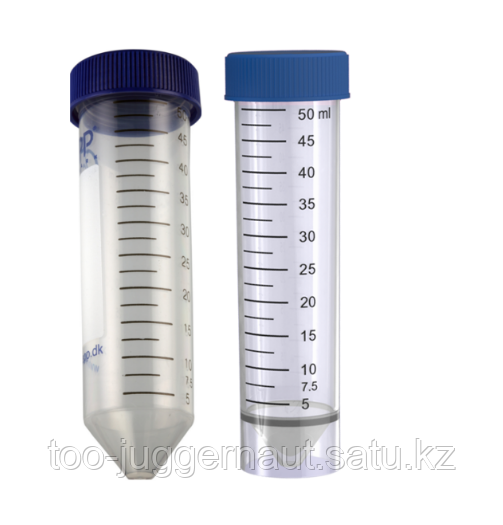 Пробирки центрифужные BluCAPP 50 мл, с завинчивающимися крышками, стерильные, коническое дно, уп./25 шт. - фото 1 - id-p108037955