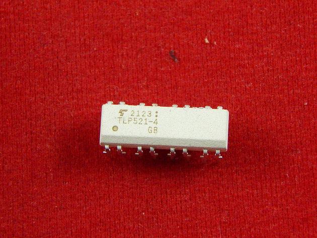 TLP521-4GB, Оптопара транзисторная x4, 2.5кВ, 55В, 0.05А, NBC [DIP-16], фото 2