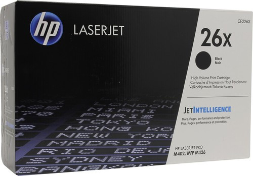 HP 26X Черный лазерный картридж (CF226X) - фото 1 - id-p47491002