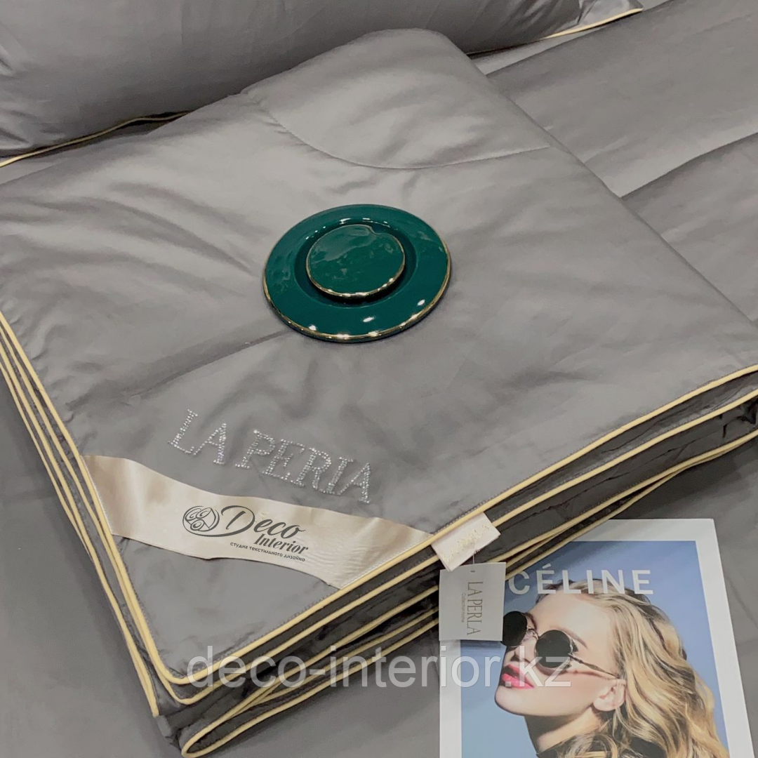 Комплект сатинового постельного белья с шелковым/бамбуковым одеялом - фото 4 - id-p108041470