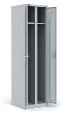 Двухсекционный металлический шкаф для одежды ШРМ - АК - фото 2 - id-p108042429